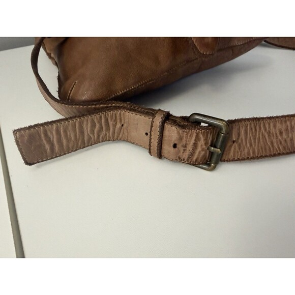 Civico93 Italian Woven Leather Crossbody Shoulder Bag Brown Boho Purse Handbag - Picture 8 of 14